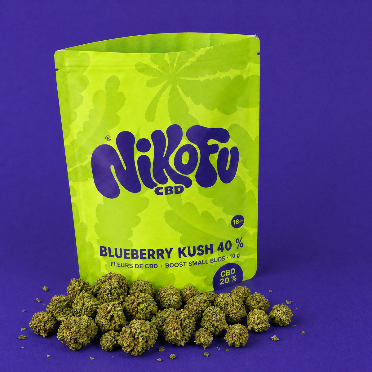 Blueberry Kush · Small buds 40 %